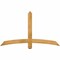 Ekena Millwork Bellingham Rough Sawn Timber Gable Bracket, Western Red Cedar, 60"W x 35"H x 2"D x 4"F, 14/12 Pitch GBW060X35X0204BEL00RWR - alternate 1